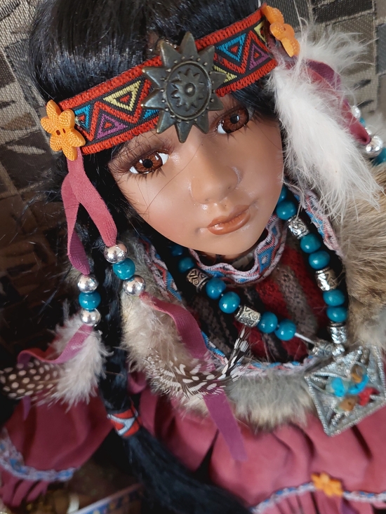 Cathay Other - Cathay Collection Porcelain 15" Native American Indian Doll Limited Edition 5